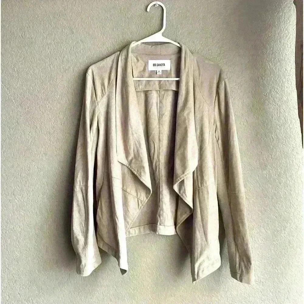 BB‎ Dakota Nicholson Faux Suede Jacket Size Med - Picture 3 of 7